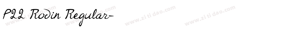 P22 Rodin Regular字体转换